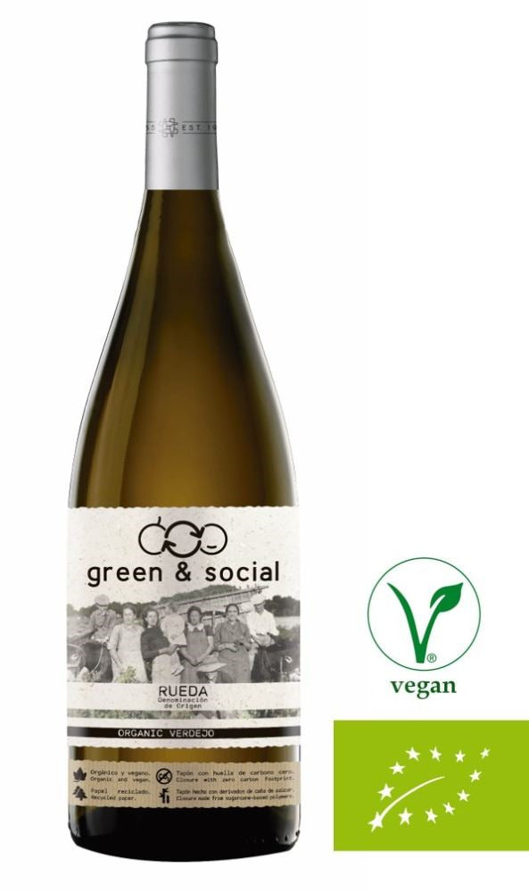 Vino Ecologico  Green And Social Verdejo - Caja de 6 botellas