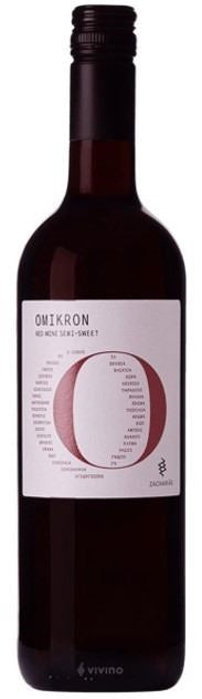 Vino Griego Omikron Tinto Semidulce 750ml Zacharias