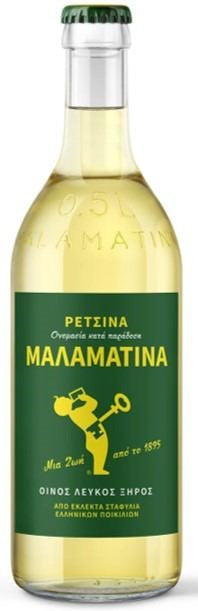 Vino Griego Retsina 500ml 11% Malamatina