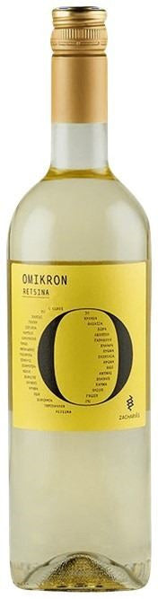 Vino Griego Retsina Omikron 750ml 11.5% Zacharias