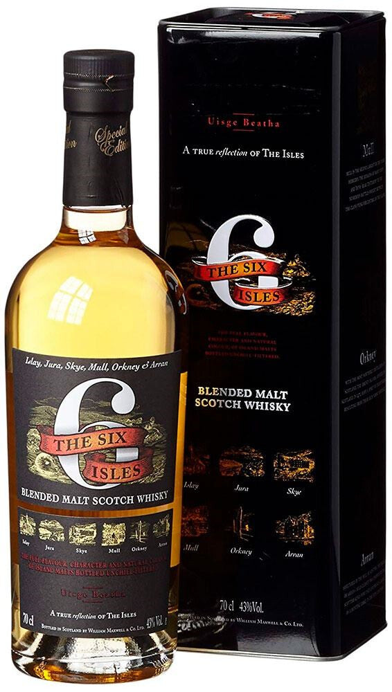 Whisky Escoces Six Isles Blended Malta 43%Vol.