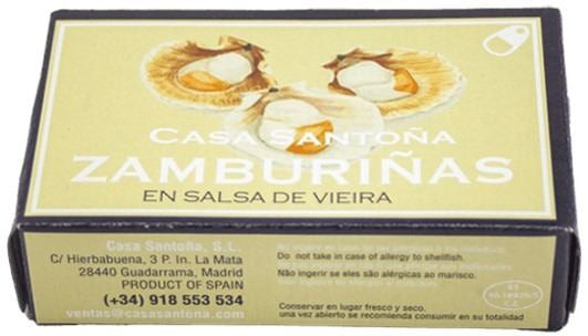 Zamburiñas Salsa Vieira 115 Gr 12-14 Lomos/Ud