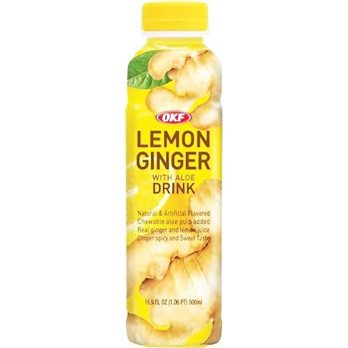 Zumo de Jengibre y Limón con Aloe Vera OKF (50cl.) - Caja 20 uds.