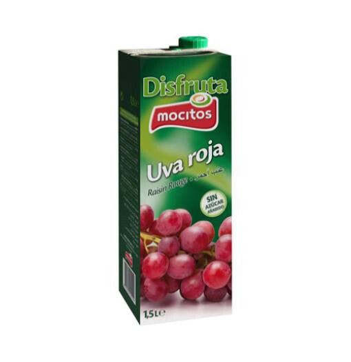Zumo de Uva Roja Mocitos (1,5L.) - Caja 8 uds.